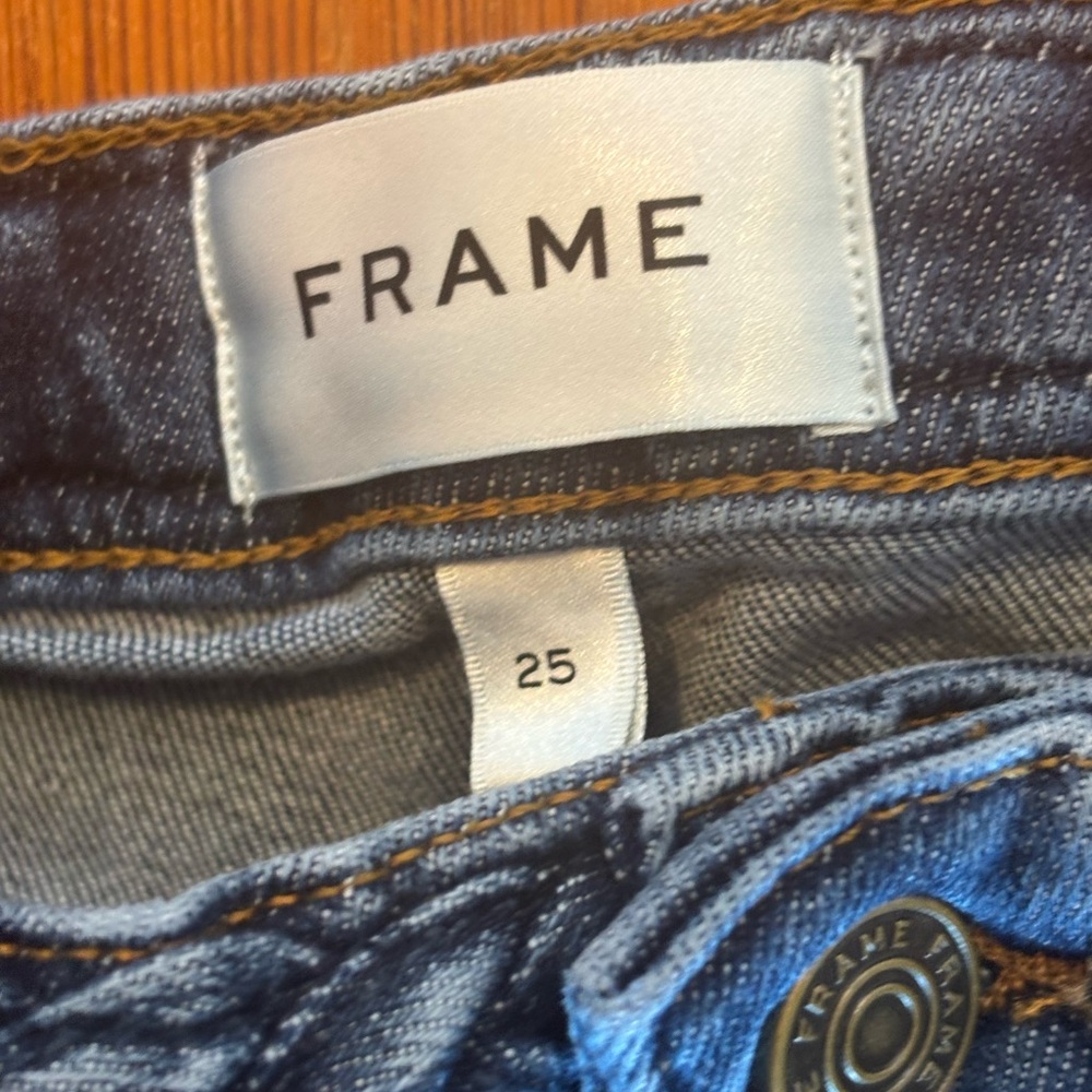 Frame Denim Dark Blue Flare Jeans - Picture 3 of 3